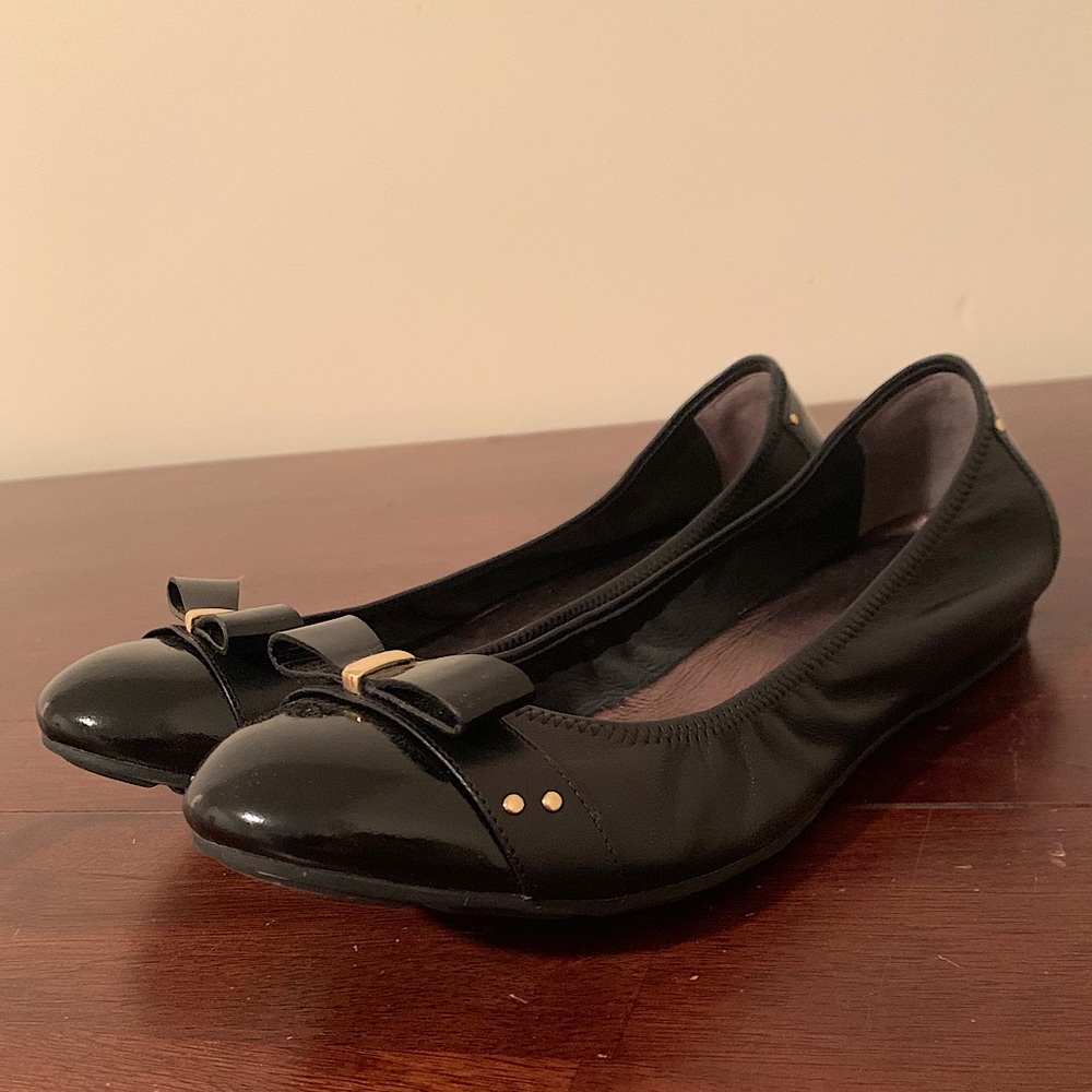 Cole Haan Black Patent Leather Ballet Flats